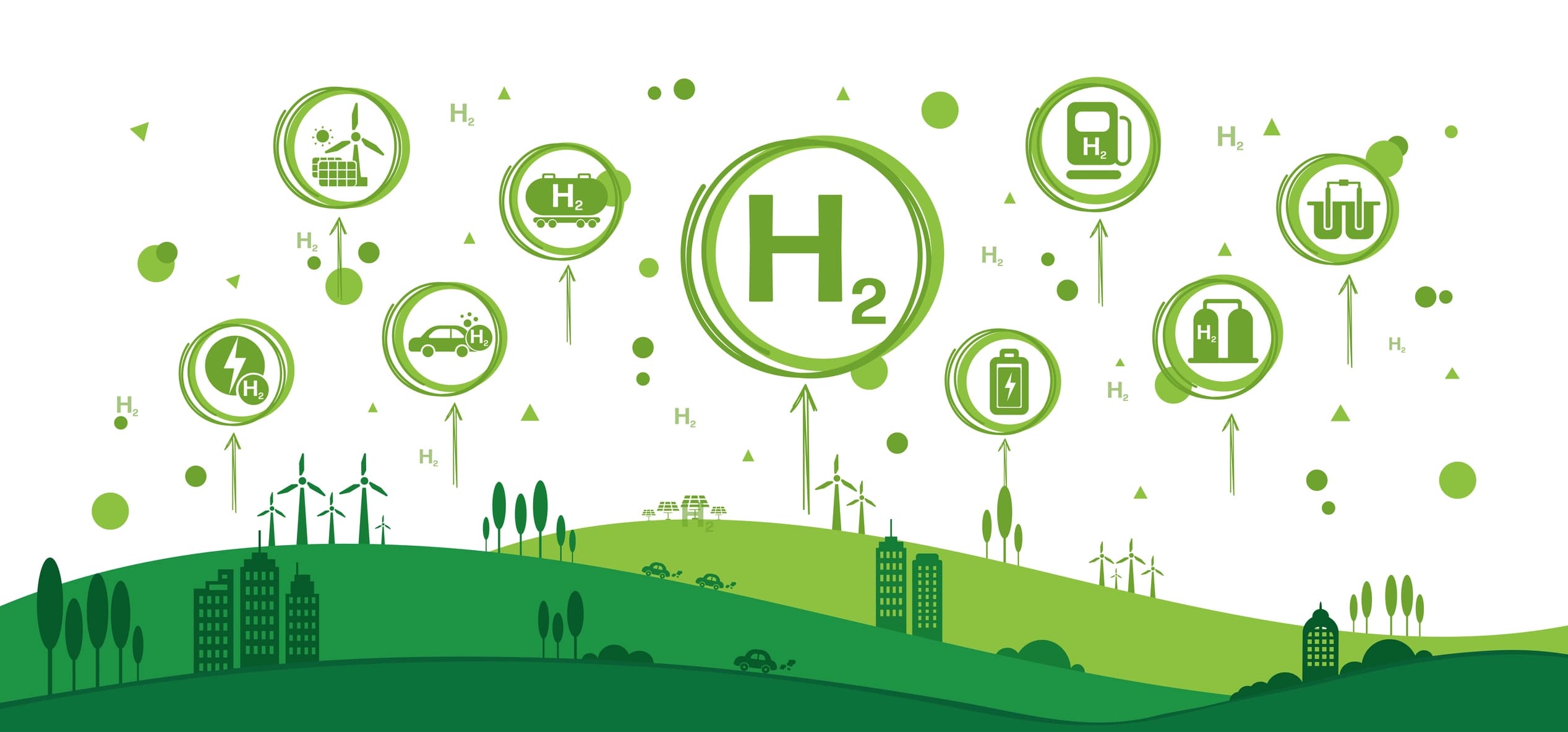 infographic hydrogen production